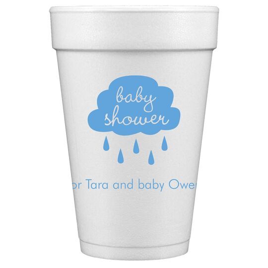Baby Shower Cloud Styrofoam Cups
